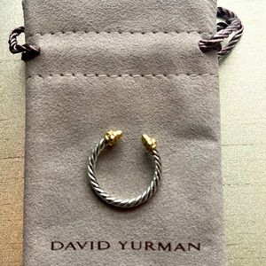 David Yurman Renaissance Ring in Sterling Silver with gold and diamonds